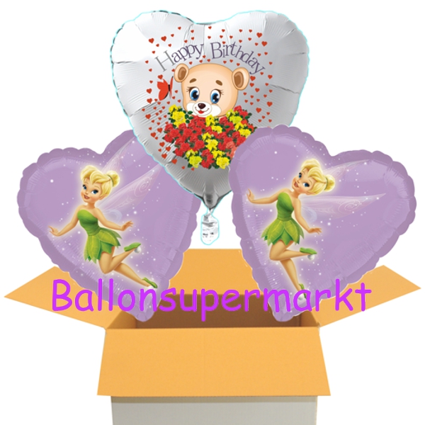 Folienballons-im-Karton-Tinkerbell-Happy-Birthday-zum-Geburtstag-Baerchen-3er