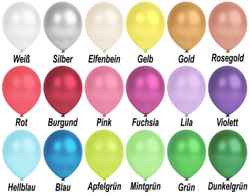 Farben-Luftballons-Metallic Farben-Luftballons-Metallic