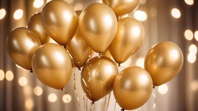 Goldene Luftballons Goldene Luftballons
