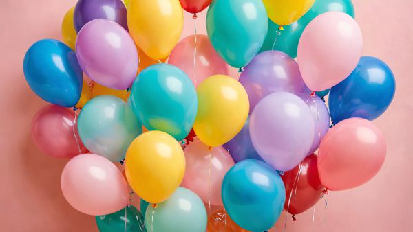 Heliumgefüllte Luftballons aus Bio-Latex Heliumgefüllte Luftballons aus Bio-Latex