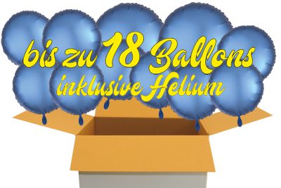 Luftballons aus Folie zum Versand im Karton. Bis zu 18 Ballons mit Helium