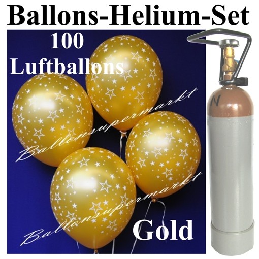 Ballonsupermarkt Onlineshop De Ballons Helium Set Goldene