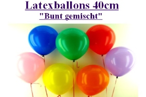 Latexballons 40cm / Bunt - Latexballons 40cm / Bunt