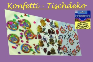 Geburtstagsdeko Konfetti, Tischdekoration
