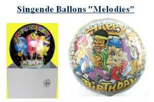 Singende Ballons, Musikballons, Versand-Optimiert