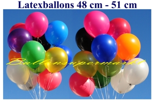 Luftballons Latex 48cm - Luftballons Latex 48cm