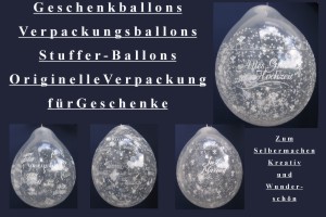 Geschenkballons, Stuffer-Ballons, - Geschenkballons, Stuffer-Ballons,
