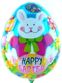 Osterei-Luftballon, Happy Easter, frohe Ostern, mit Helium (FHGE Ost 2)