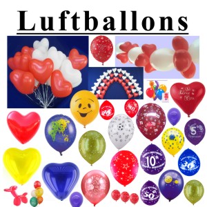 Luftballons aus Latex