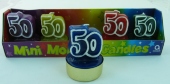 Mini Molded Candles "50" (GEBU KMM 50)