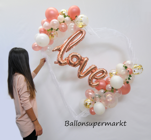 Ballondeko-Hochzeit-Love