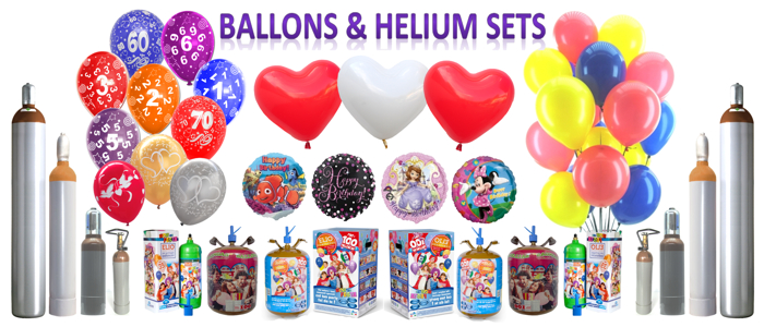 Ballons und Helium Sets