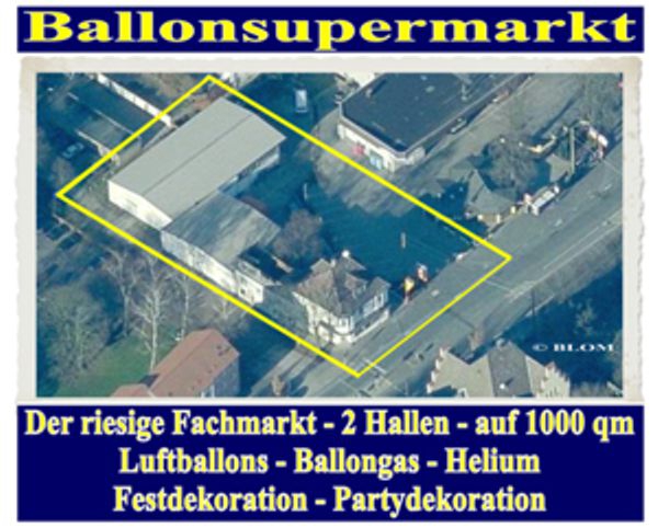 Ballonsupermarkt, der riesige Fachmarkt auf 1000 qm