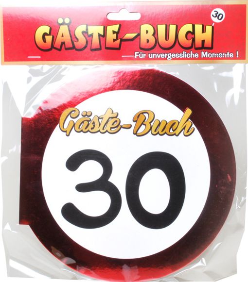 Gaestebuch-zum-30.-Geburtstag-Verkehrschild-30-Dekoration-Geburtstag