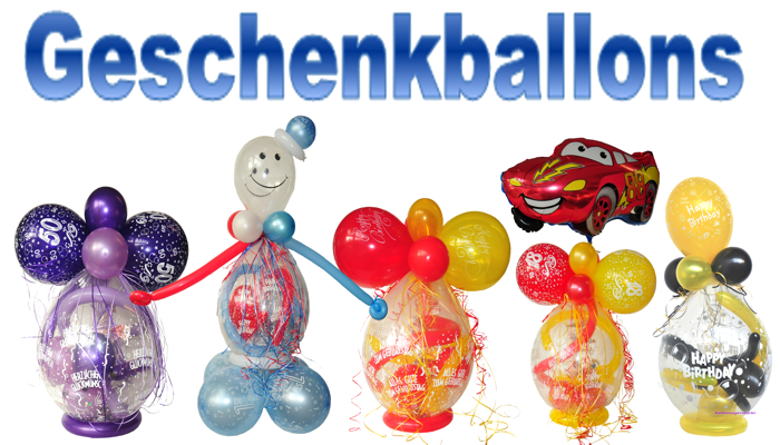 Geschenkballons, Geschenk im Ballon