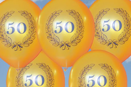 Luftballons-mit-Helium-Ballongas-Latexballons-Zahl-50-im-Lorbeerkranz