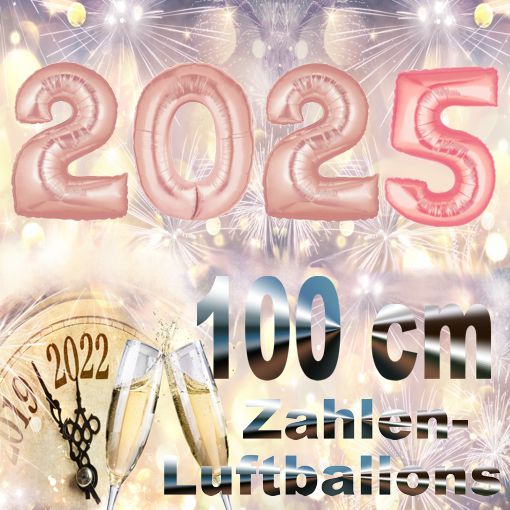 Silvester-Folienballons-Zahlen-2025-rosegold-Luftballons-Dekoration-zu-Silvester-Neujahr-Partydeko