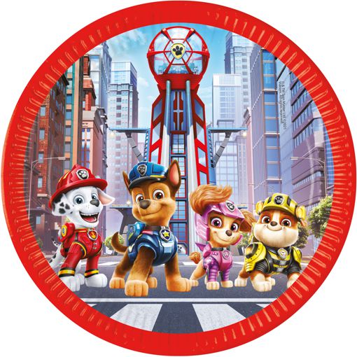 Partyteller-Paw-Patrol-2019-Partydekoration-Chase-Marshall-Kindergeburtstag-Pappteller-Rubble-Skye