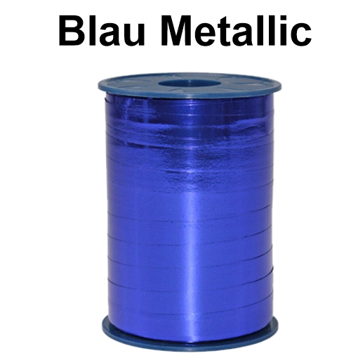 Ballonband Rolle Blau Metallic