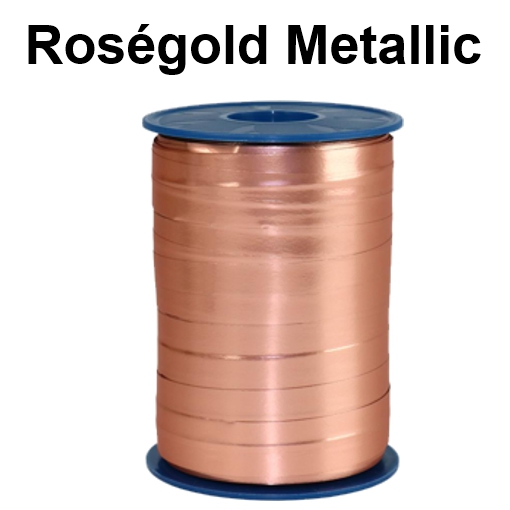 Ballonband Roségold Metallic