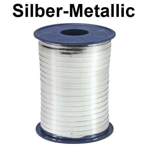 Ballonband Silber Metallic