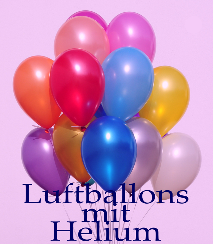 Luftballons mit Helium