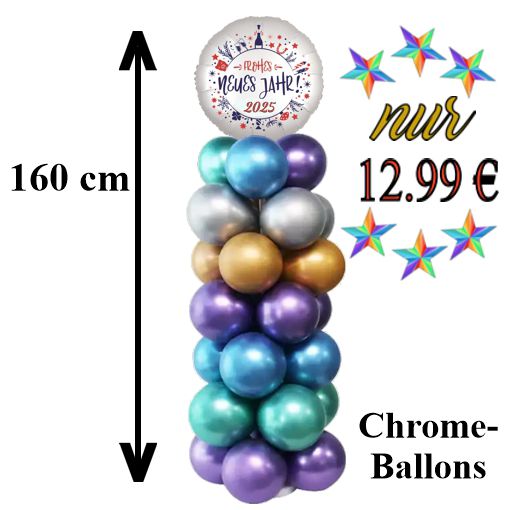 luftballons-silvester-ballondekoration-sauele-frohes-neues-Jahr-2025--blau-silber-gold