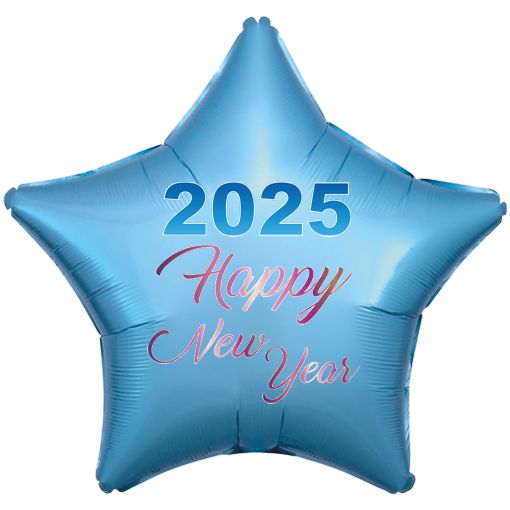 Luftballon-Stern-2025-Neujahr-Silvester-Happy-New-Year