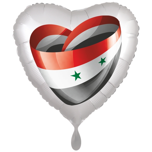 Syrien Herzballon mit Ballongas