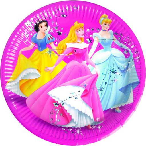 Partyteller-Disney-Princess-Partydekoration-Kindergeburtstag-Rapunzel-Belle-Arielle