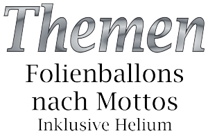 Folienballons mit Helium nach Themen