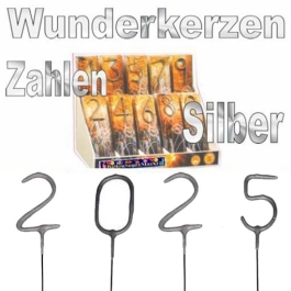 Zahlen-Wunderkerzen Silvester 2025