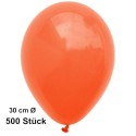 Luftballons, Latex 30 cm Ø, 500 Stück / Orange - Gute Qualität