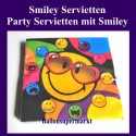 Party-Servietten, Smiley