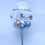 personalisierter Bubble Ballon zur Einschulung