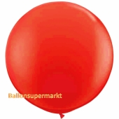 Großer Rund-Luftballon, Pastell Rot, 1 Meter