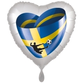 Schweden Fußball Herzballon
