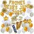 Silvesterdeko-Set mit Luftballons Frohes neues Jahr 2025 White & Gold, 49-teilig