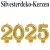 Silvester Dekoration, Zahlenkerzen-Set, 2025, gold