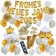 Silvester Dekorations-Set mit Ballons Frohes neues Jahr 2025 White & Gold, 49 Teile